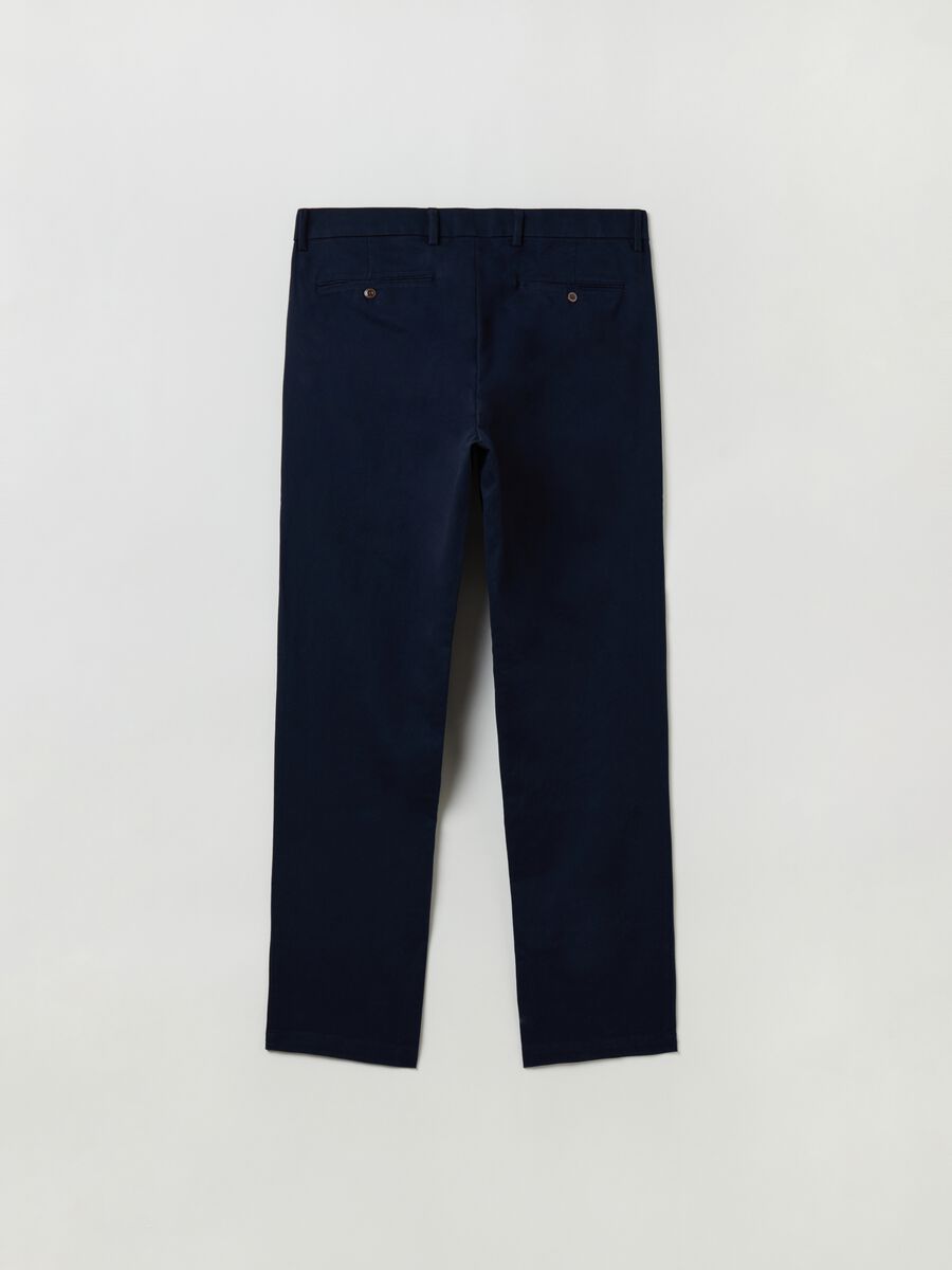 Straight-fit trousers in stretch cotton_4