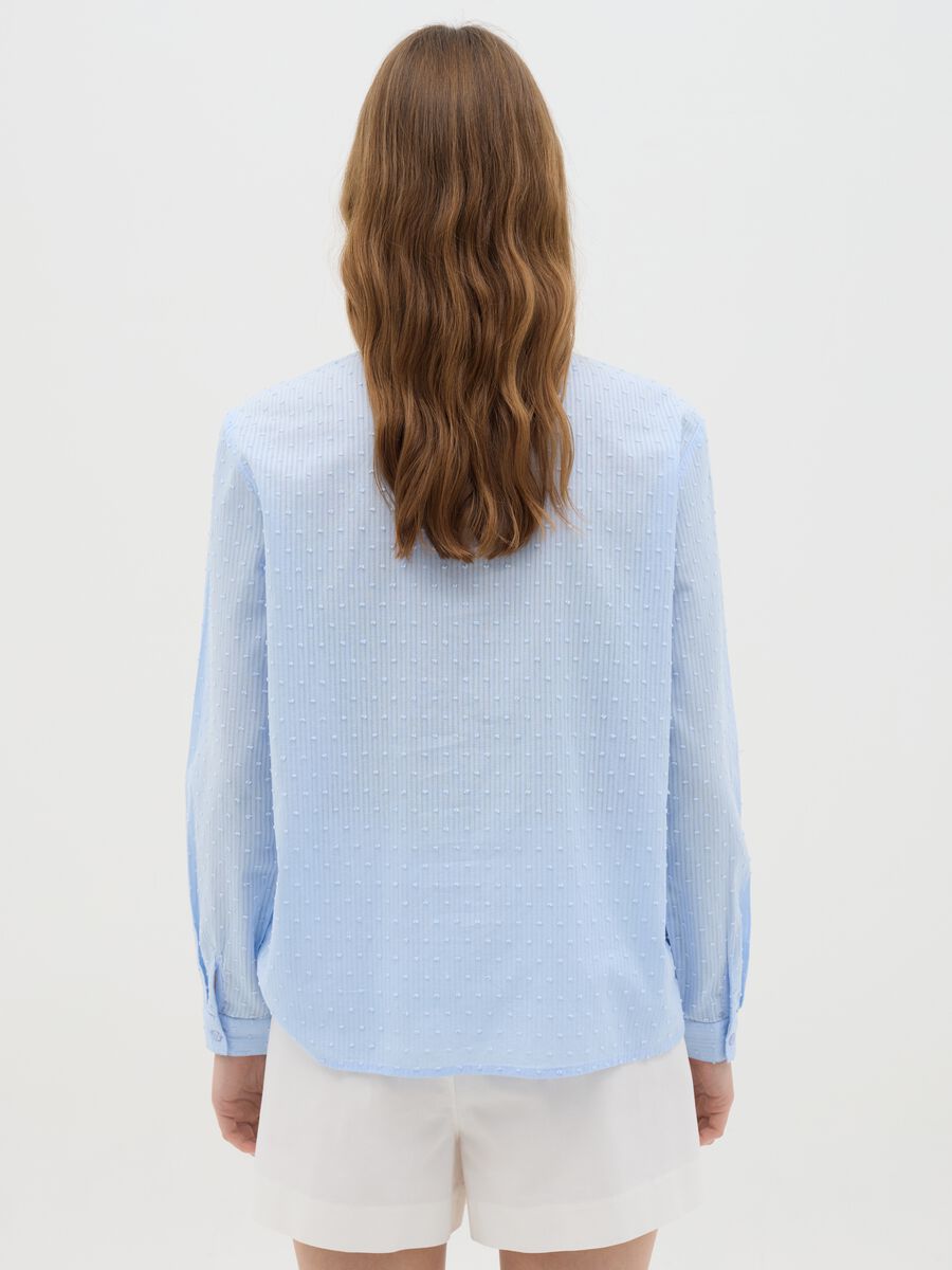 Women’s light blue shirt in 100% cotton with regular fit_3