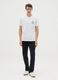 White pure cotton regular fit T-shirt_0