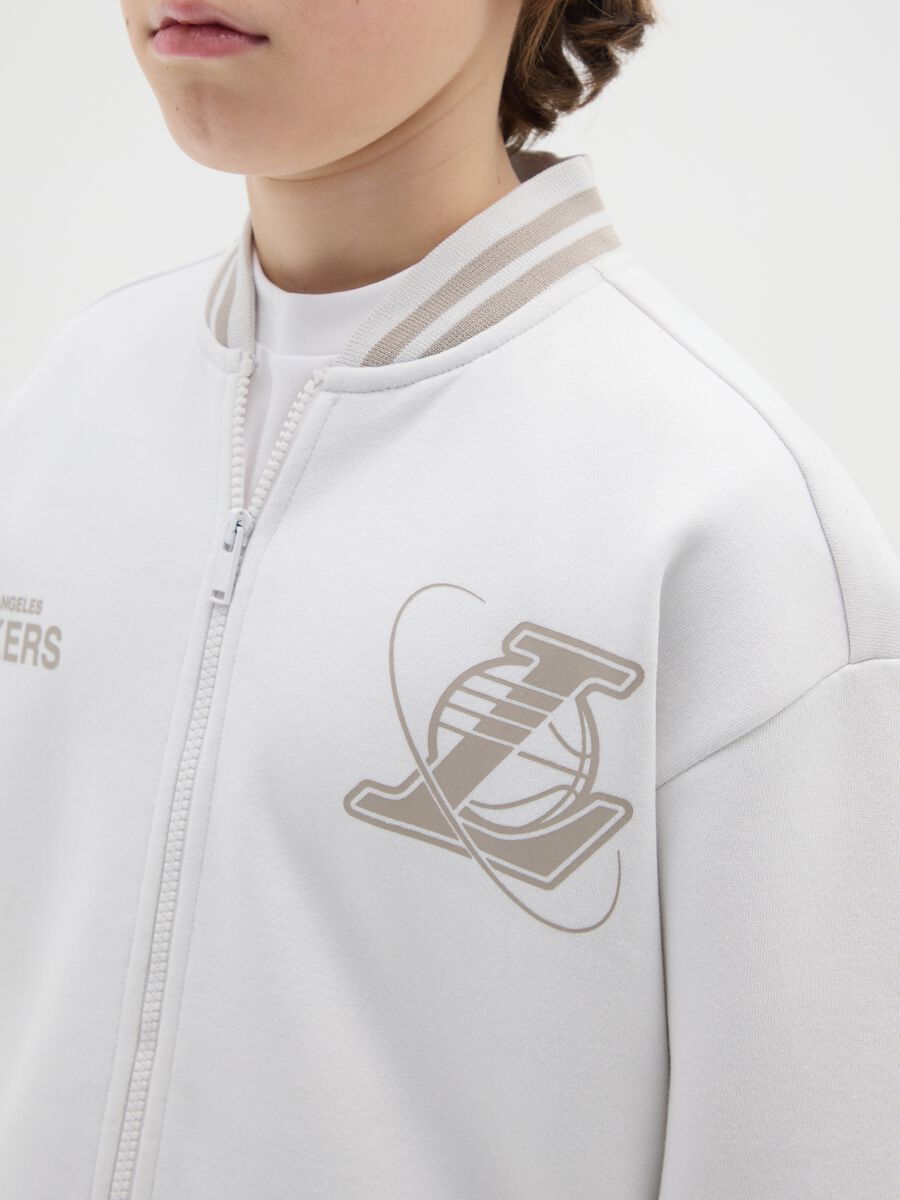 Regular fit kids' sweatshirt with Lakers print_2