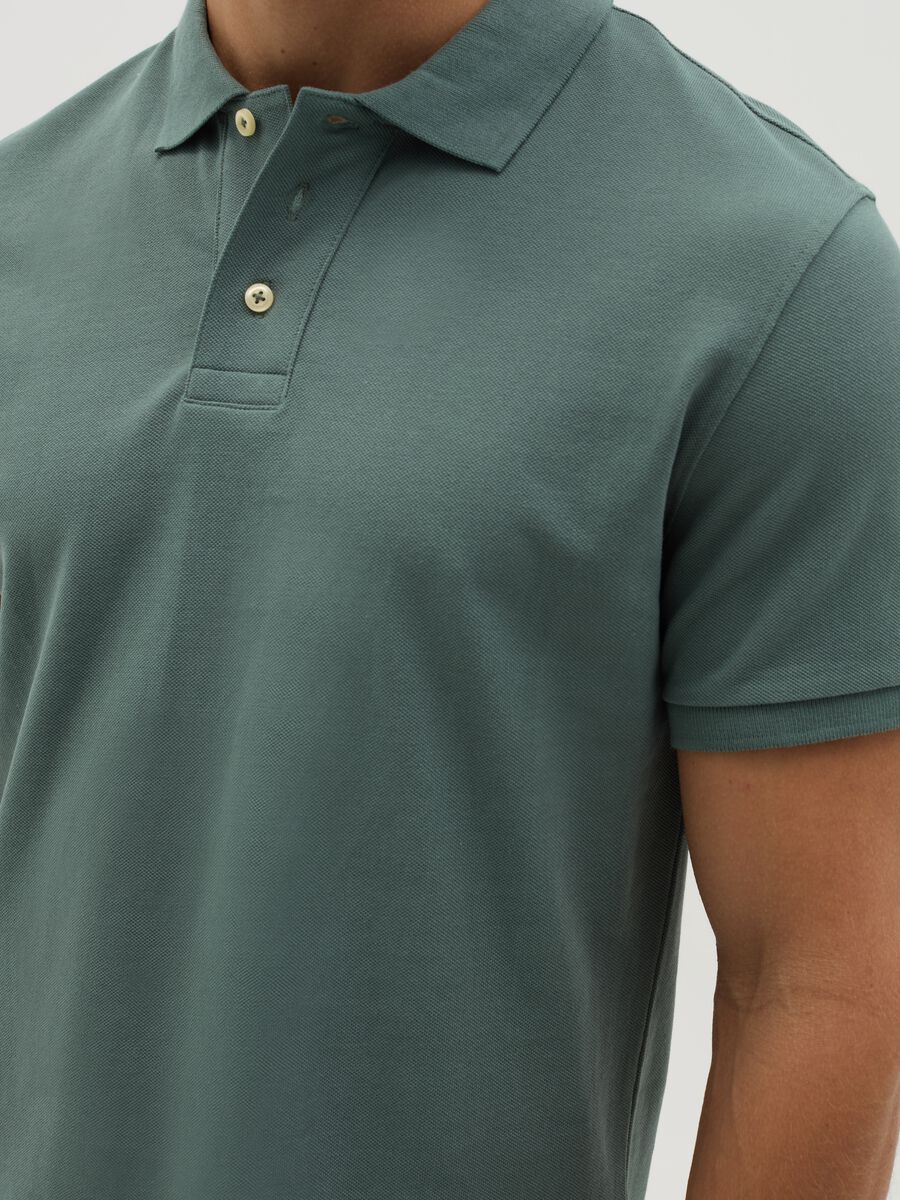 Polo slim fit in cotone bio_3