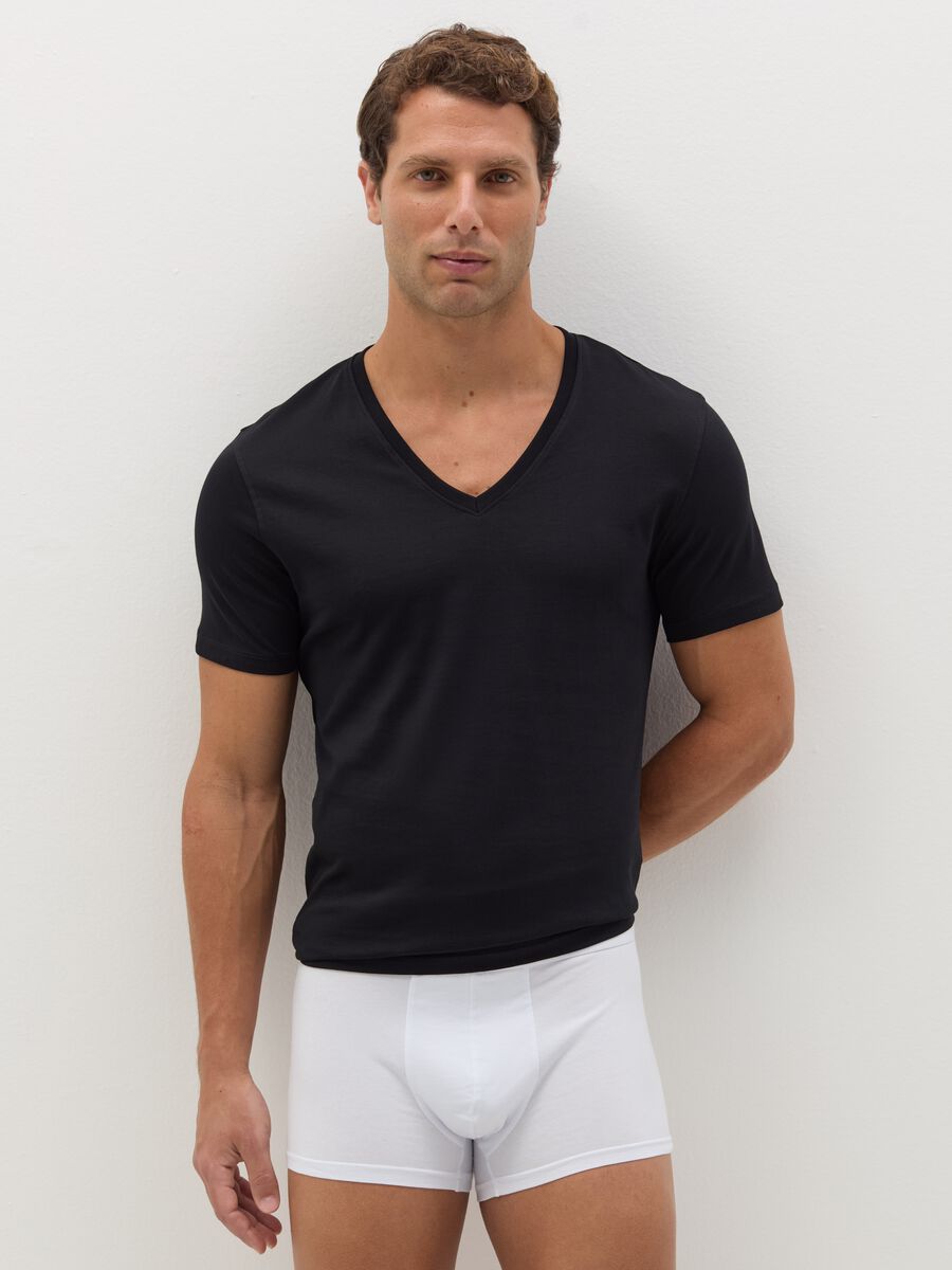 Three-pack boxer shorts in stretch organic cotton_0