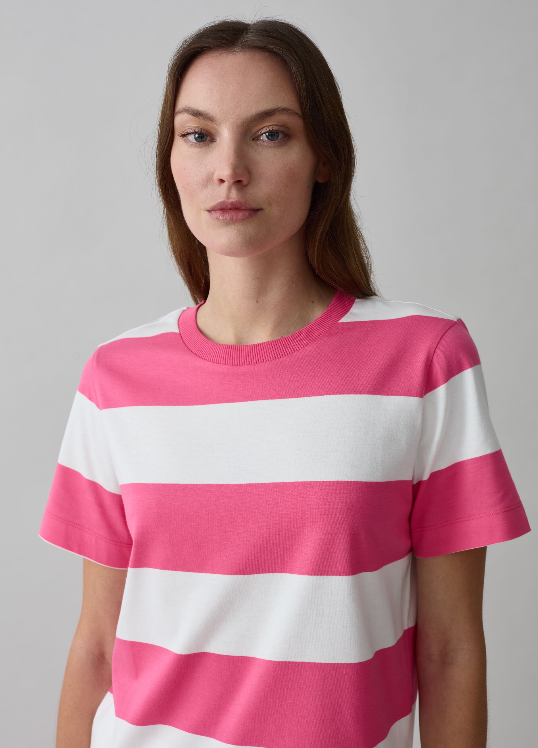 T-shirt in cotone a righe
