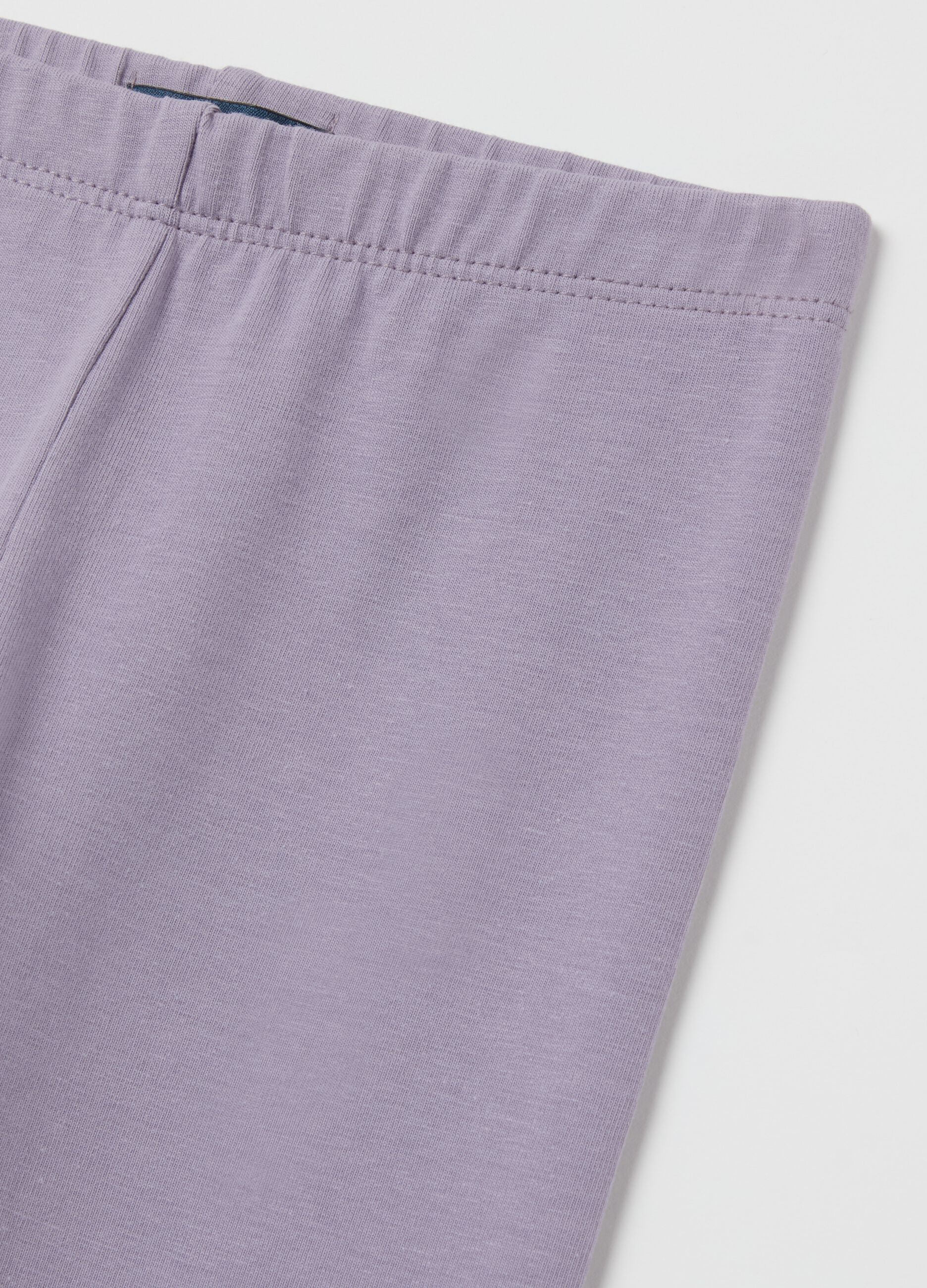 Stretch cotton leggings