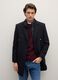 Black regular fit Chesterfield coat_1