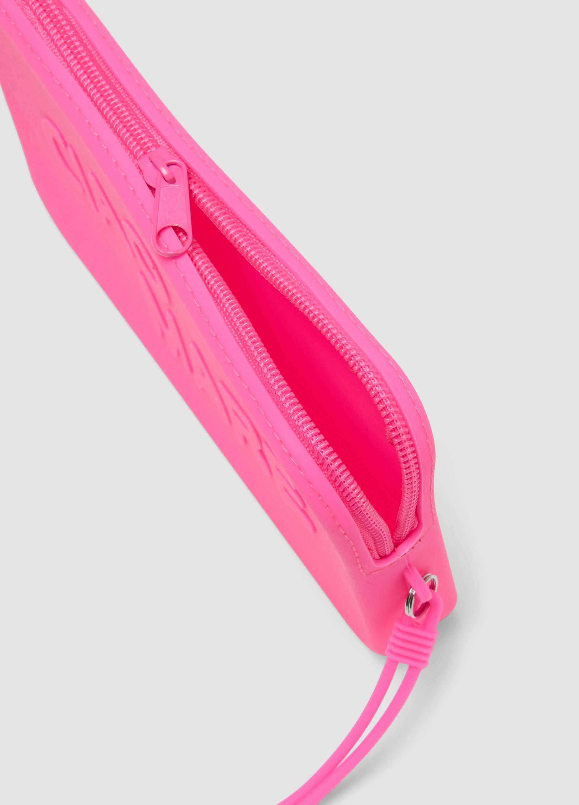 Pink wristlet pouch
