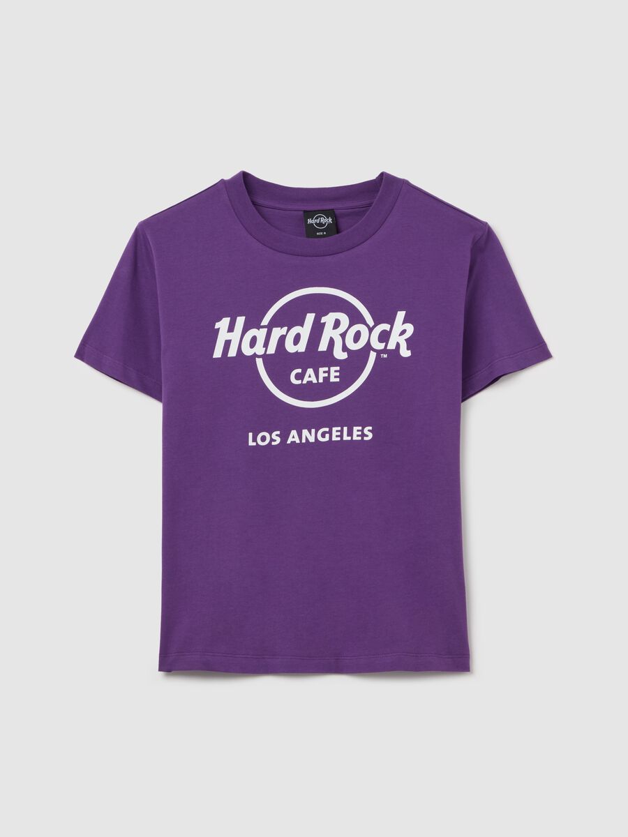 Purple T-shirt with Hard Rock Café Los Angeles print_4