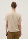 Beige pure cotton regular fit T-shirt_3