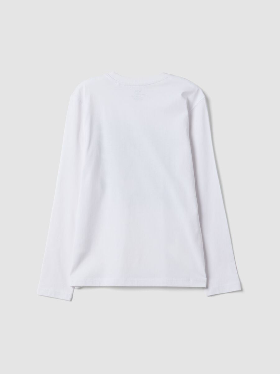 Boys&rsquo; white relaxed-fit T-shirt in pure organic cotton_5
