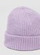 Purple ribbed stretch wool-blend hat_2