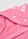 Accappatoio da bambina in puro cotone rosa_2