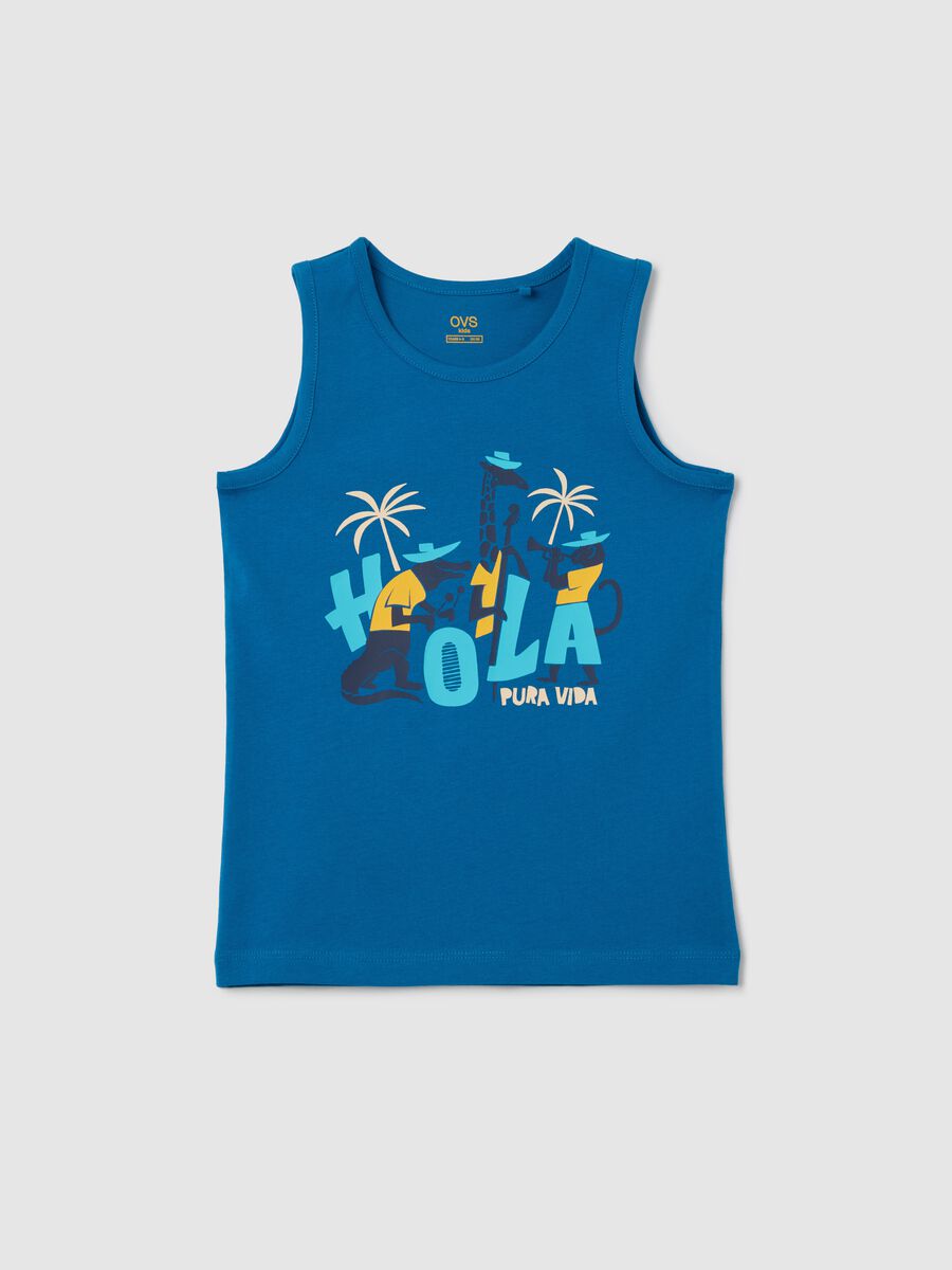 OVS Kids Blue Cotton Vest_0