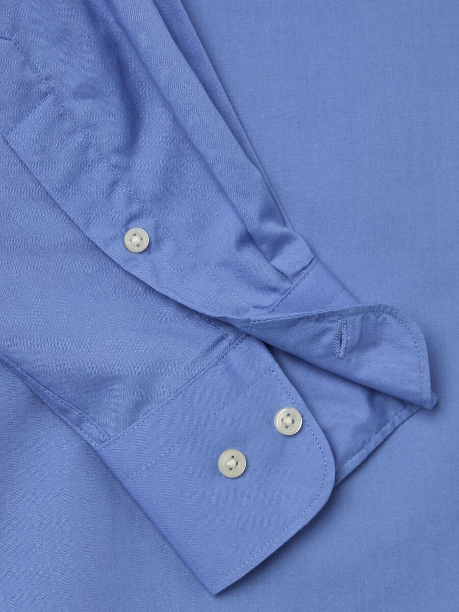 Slim-fit solid colour easy-iron shirt_5