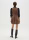 Sleeveless Brown Slim Fit Short Dress_2