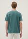 Green short-sleeve regular fit T-shirt with seraphim neck_2
