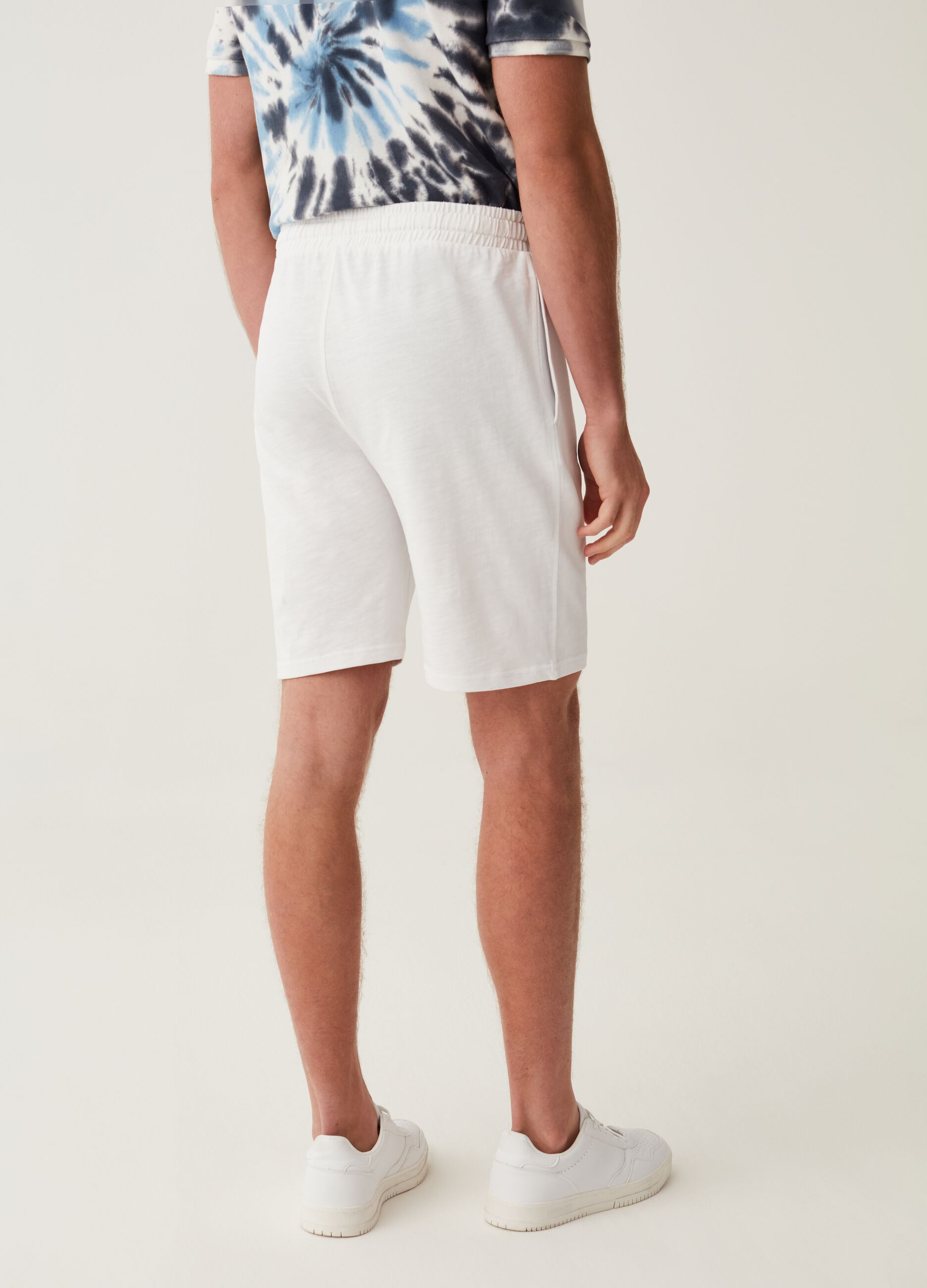 Bermuda jogger in felpa stampa Grand&Hills_2