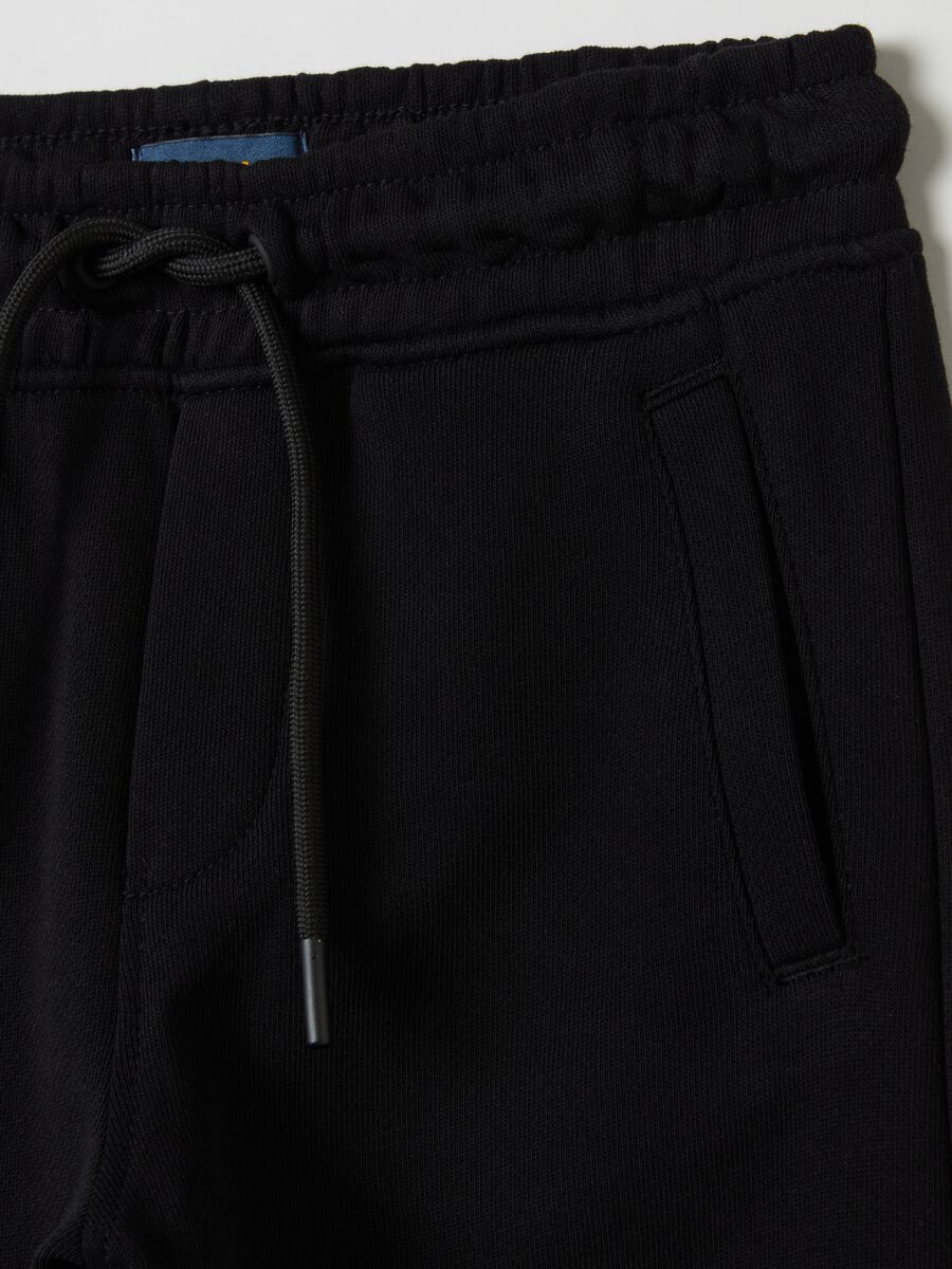 Fleece joggers with drawstring_2