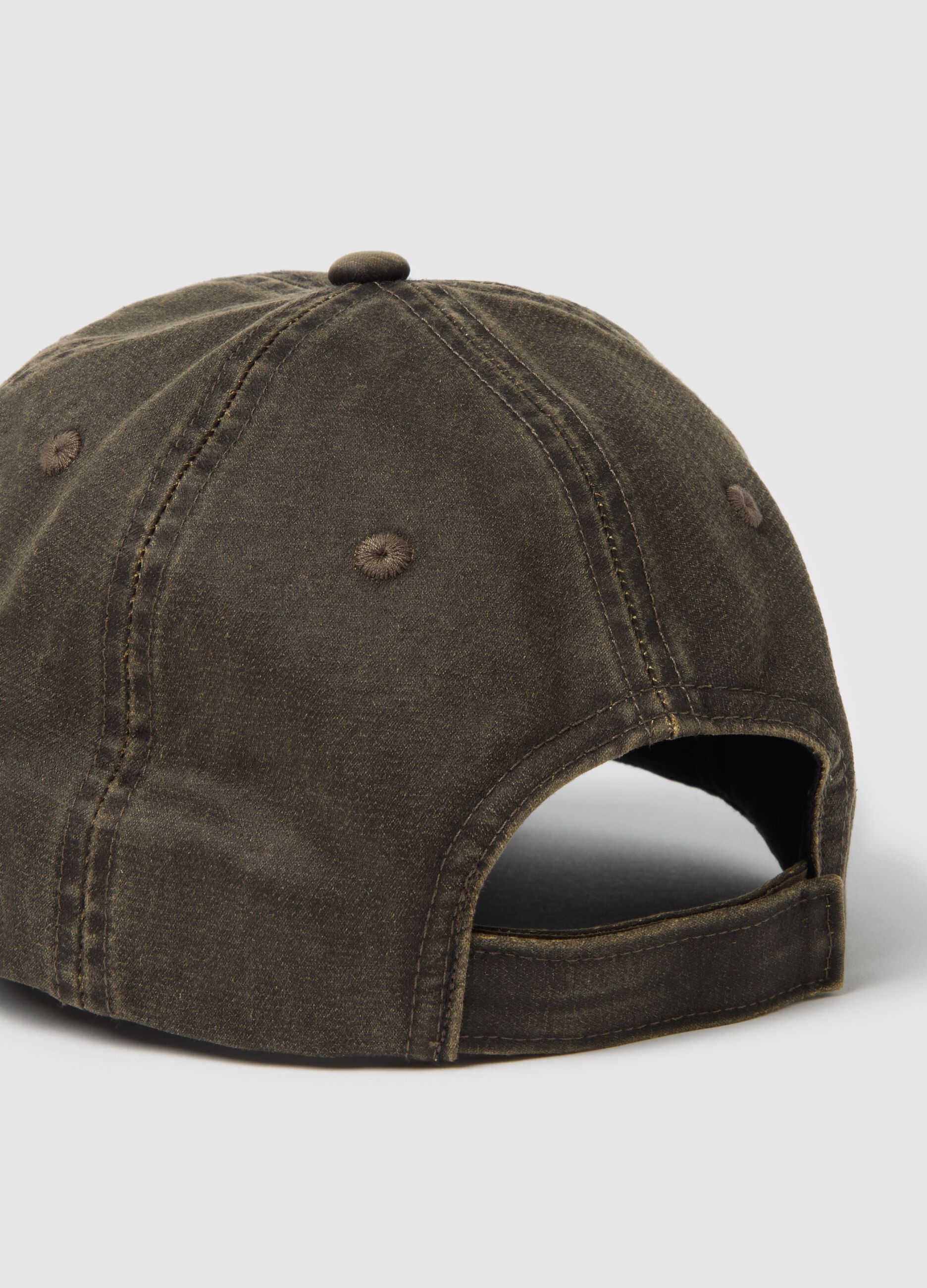 Brown Cotton Baseball Cap