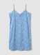 Light blue organic cotton floral print nightdress_4