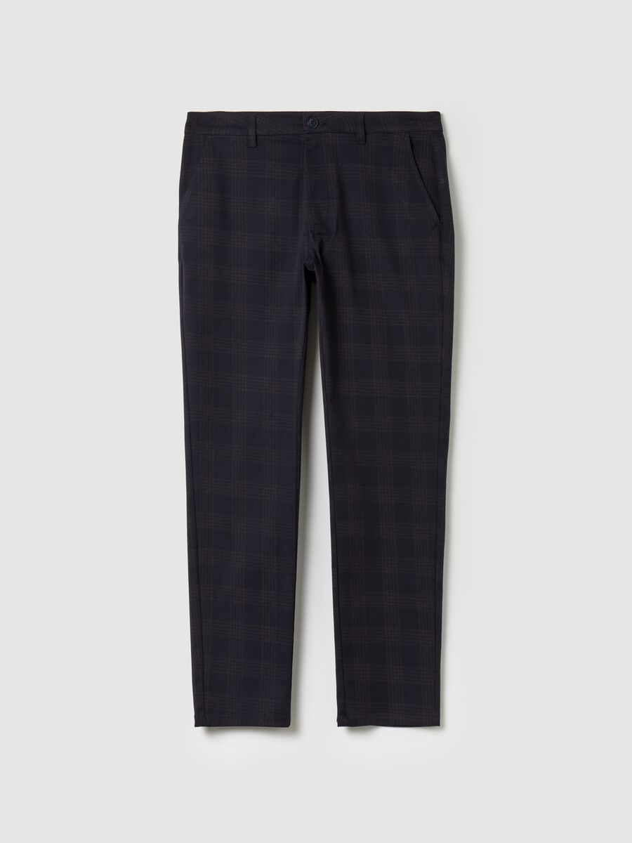 Chino trousers in Prince of Wales_4