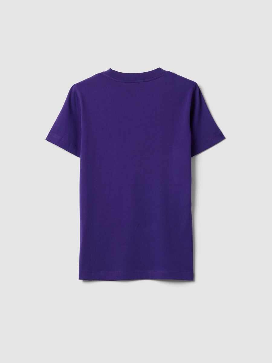 T-shirt girocollo viola in puro cotone Supima regular fit_1