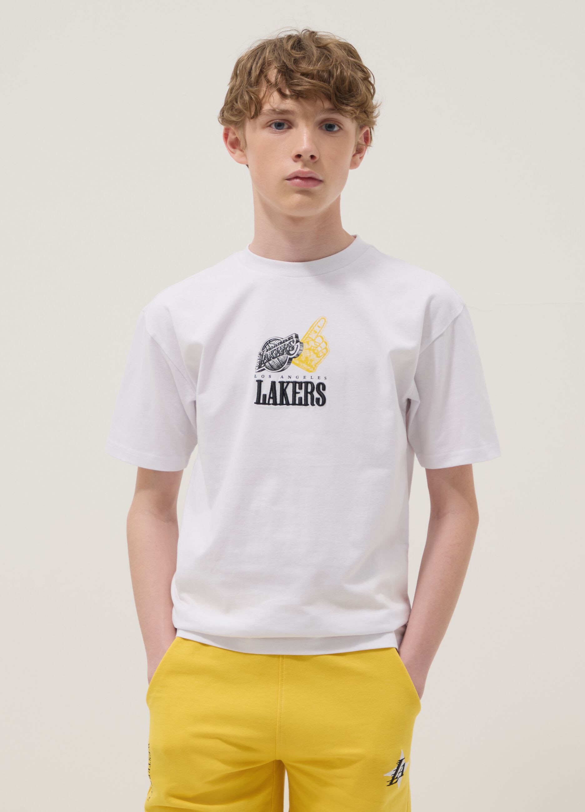 White short-sleeve pure cotton T-shirt