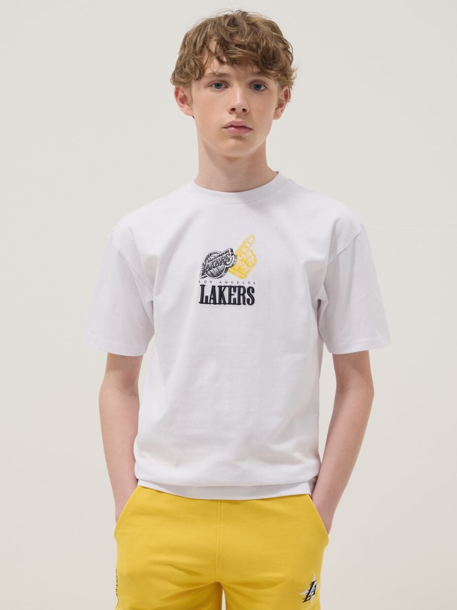 White short-sleeve pure cotton T-shirt_0