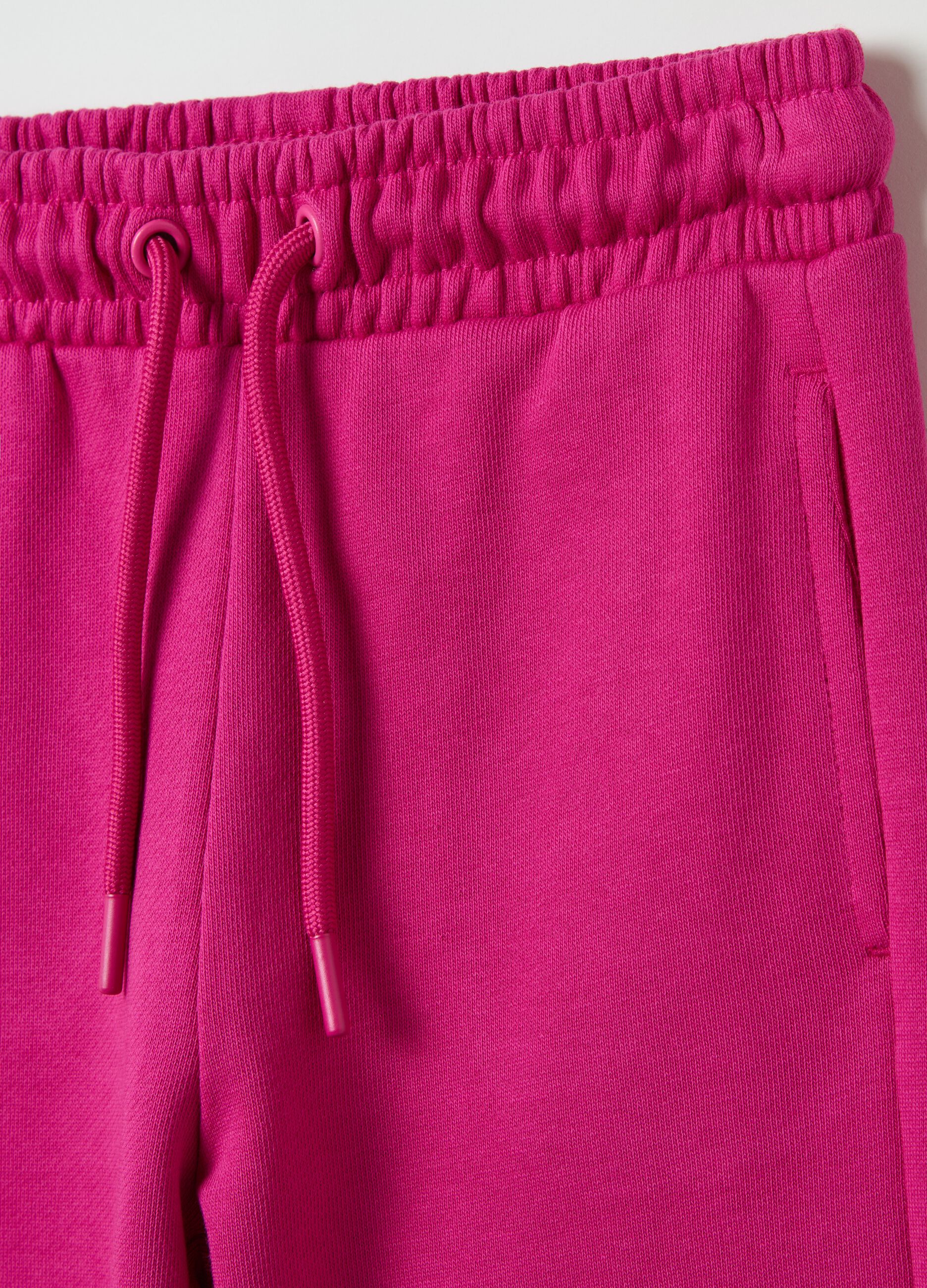 Cotton joggers with drawstring