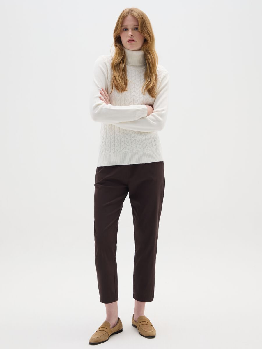 White Regular Fit Sweater_1