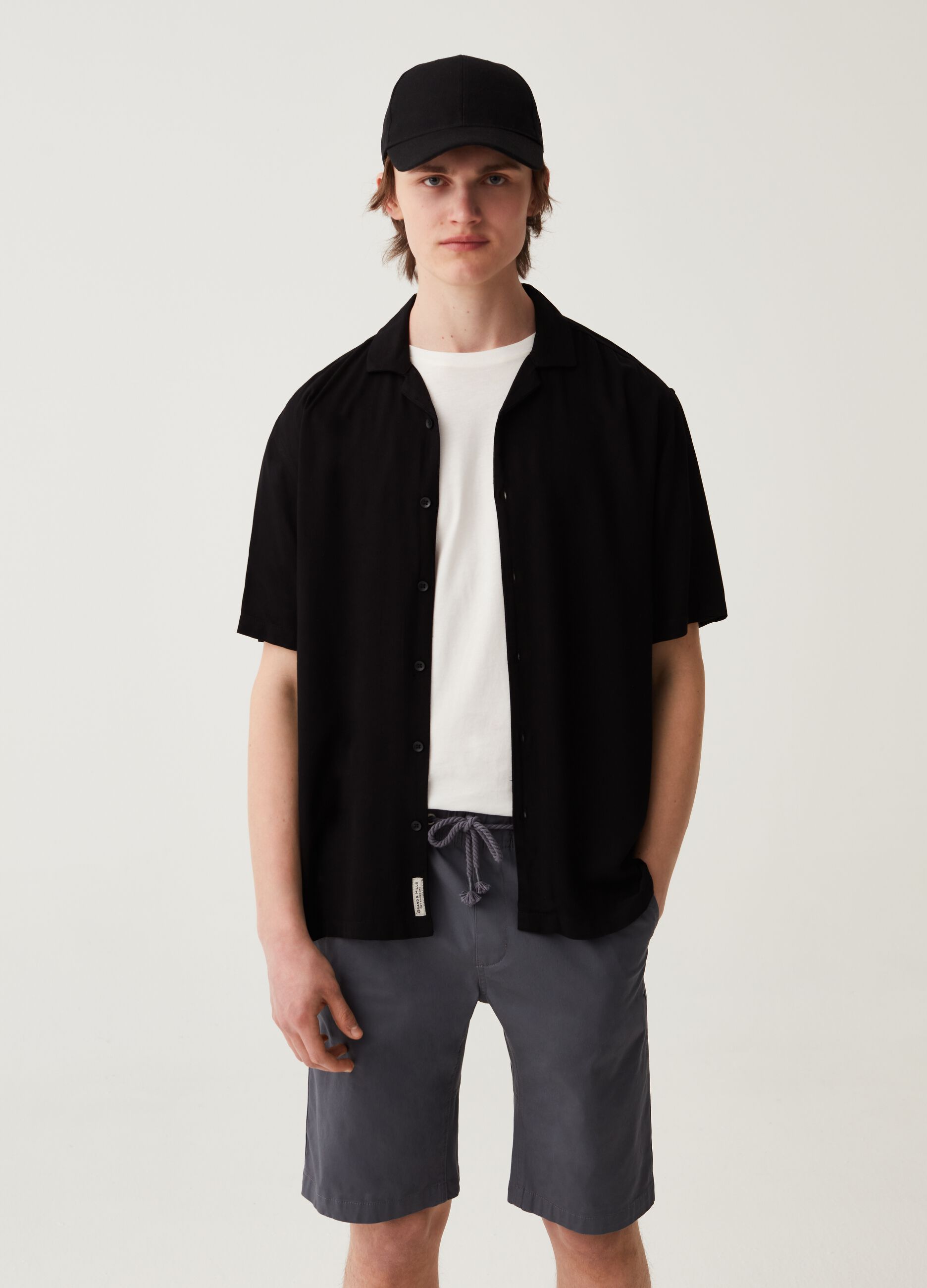 Bermuda jogger in cotone stretch Grand&Hills_0