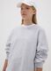 Girls&rsquo; grey 100% cotton sweatshirt with star, relaxed fit_2