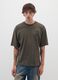 Regular fit green pure cotton T-shirt_1