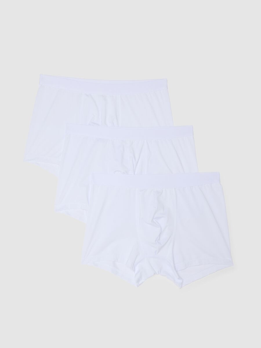 Tripack of white microfiber boxer shorts_0