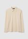 Beige pure cotton polo regular fit_4