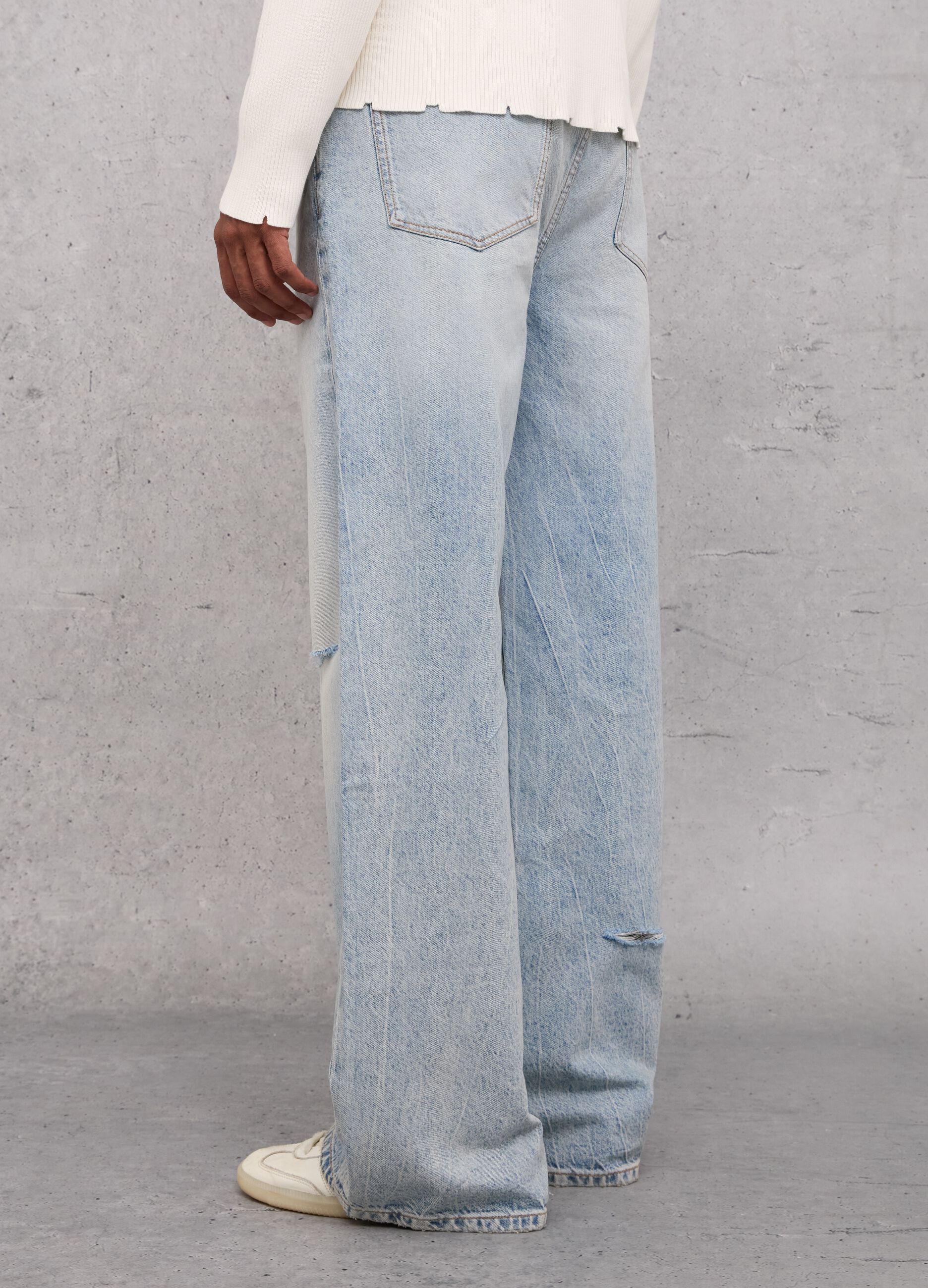 Baggy Denim Washed Light Blue