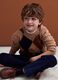 Beige pure wool jumper with jacquard crew neck_0