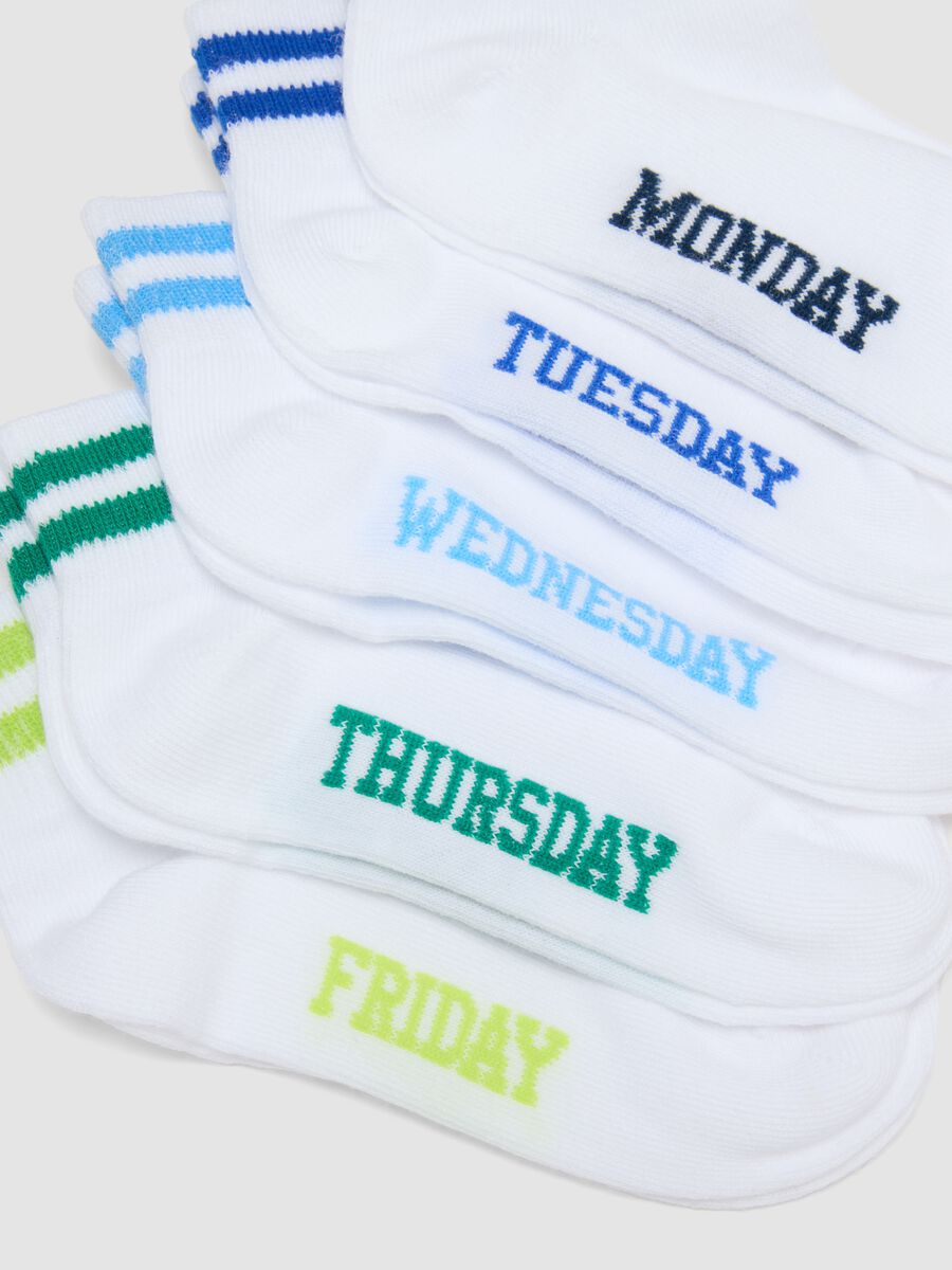 Multipack di calzini corti in cotone multicolor per bambini_2