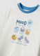 White long organic cotton jersey pyjamas with print for boys_2