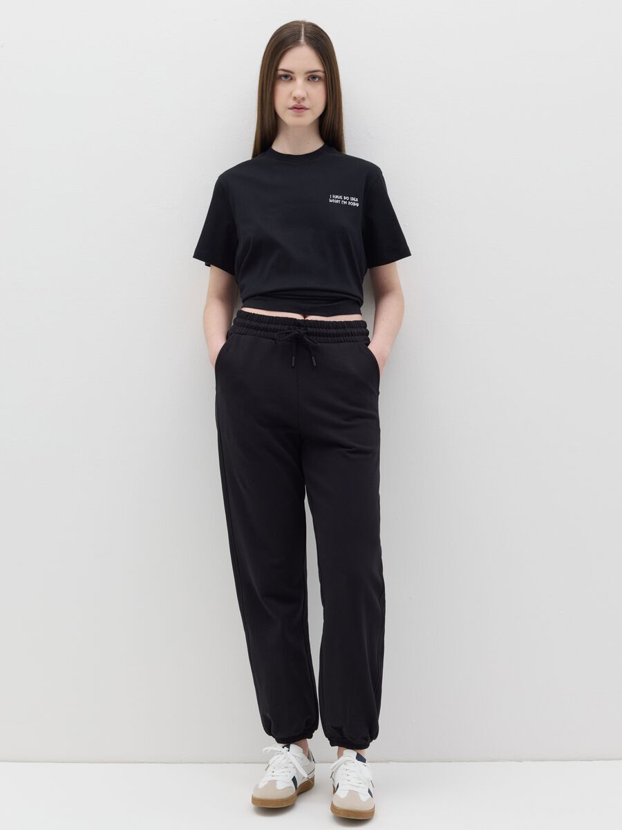 Cotton T-shirt with embroidery_1
