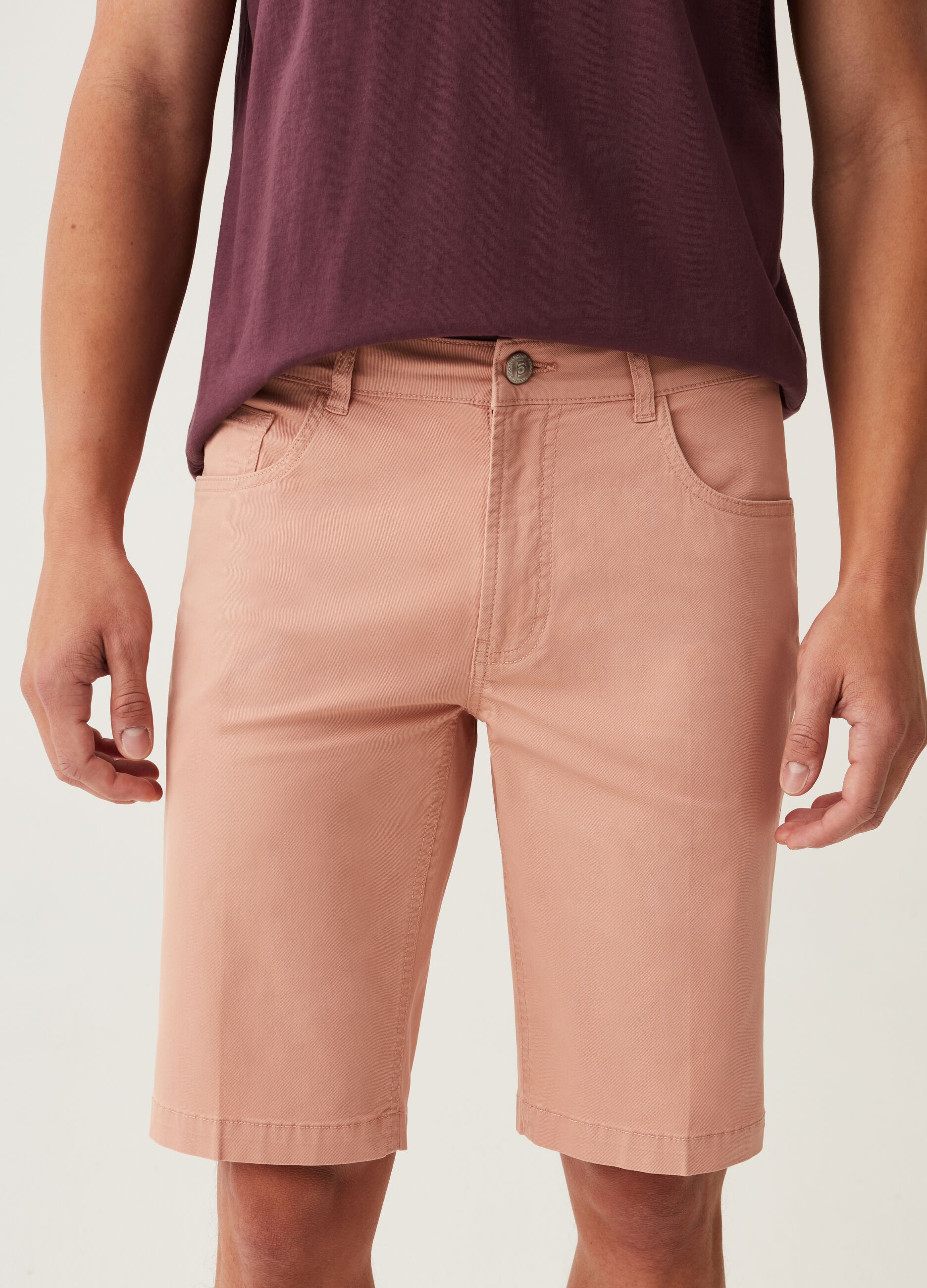 Bermuda in twill cinque tasche_1