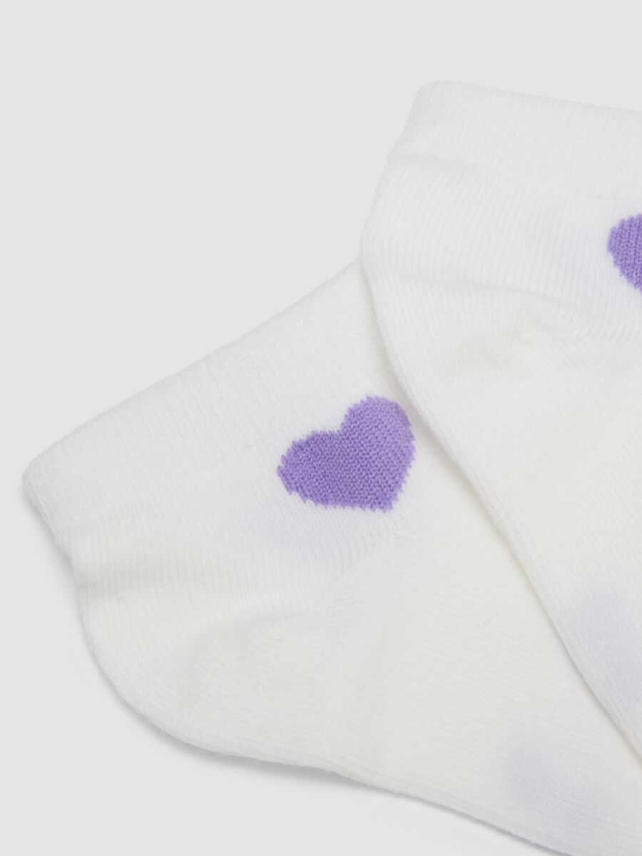 Multipack calze in misto cotone elasticizzato multicolor da bambina_1