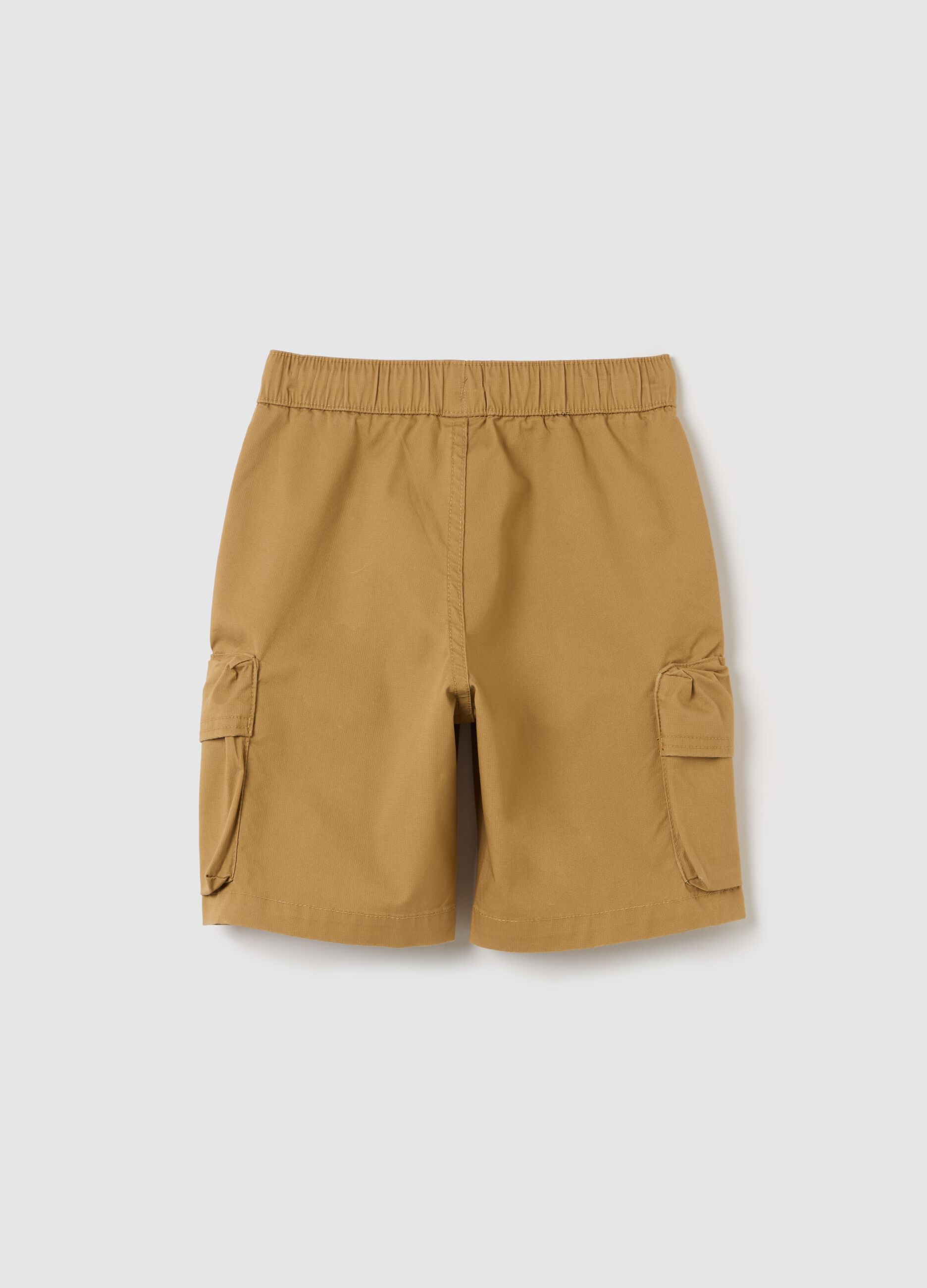 Cargo Bermuda shorts with drawstring