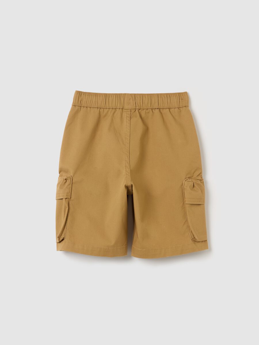 Cargo Bermuda shorts with drawstring_1