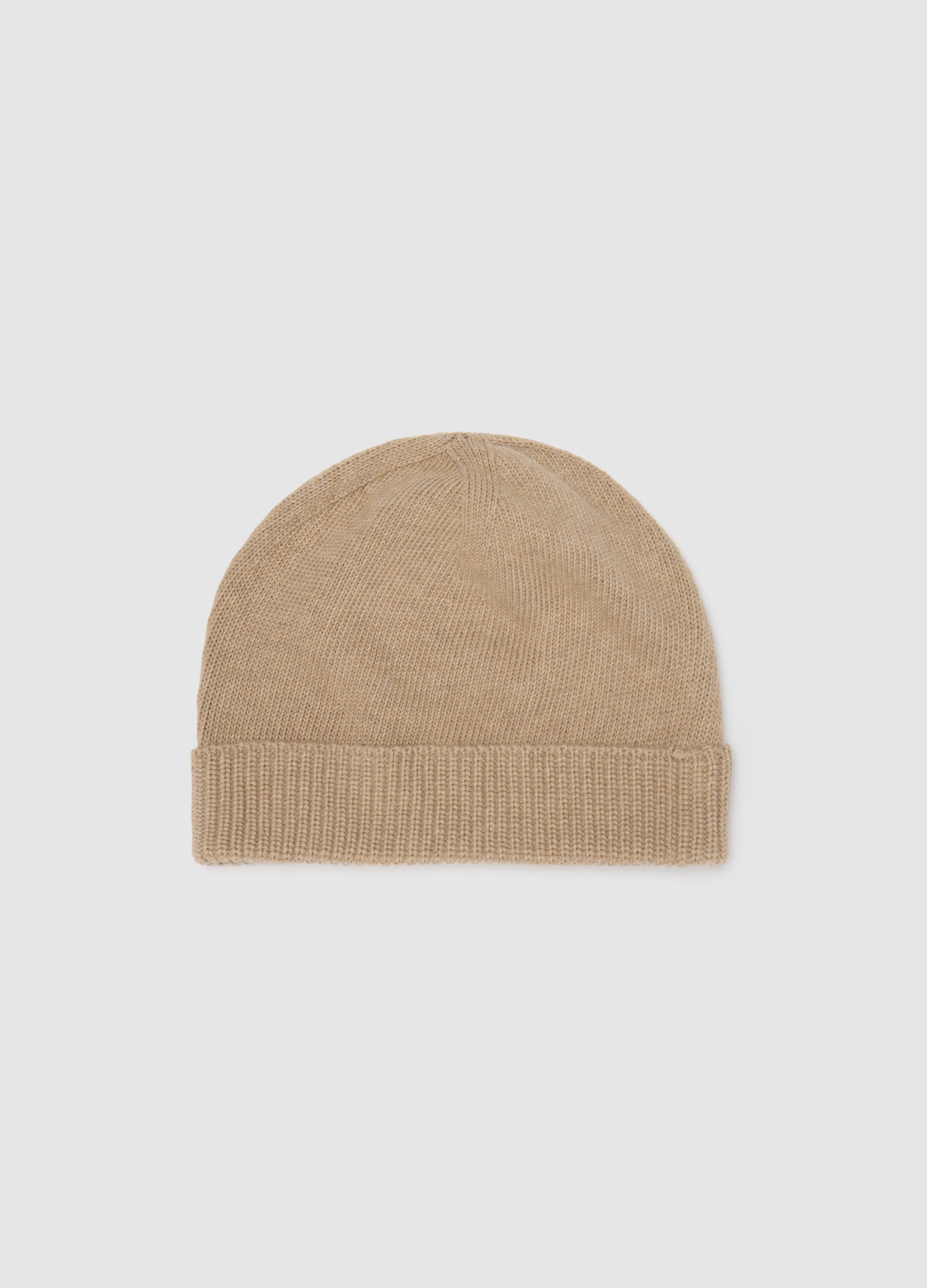 Cappello beanie da uomo in puro cotone beige QUID