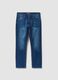 Blue comfort-fit stretch cotton jeans_0
