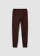 Leggings marroni in tessuto elasticizzato traspirante a vita alta ALTAVIA STUDIO_5