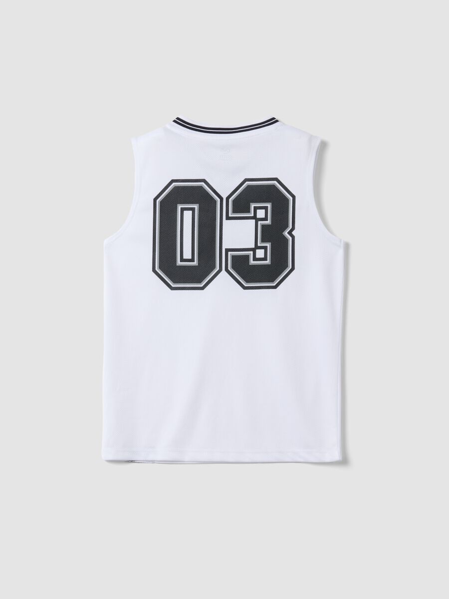 White sports vest with print_1