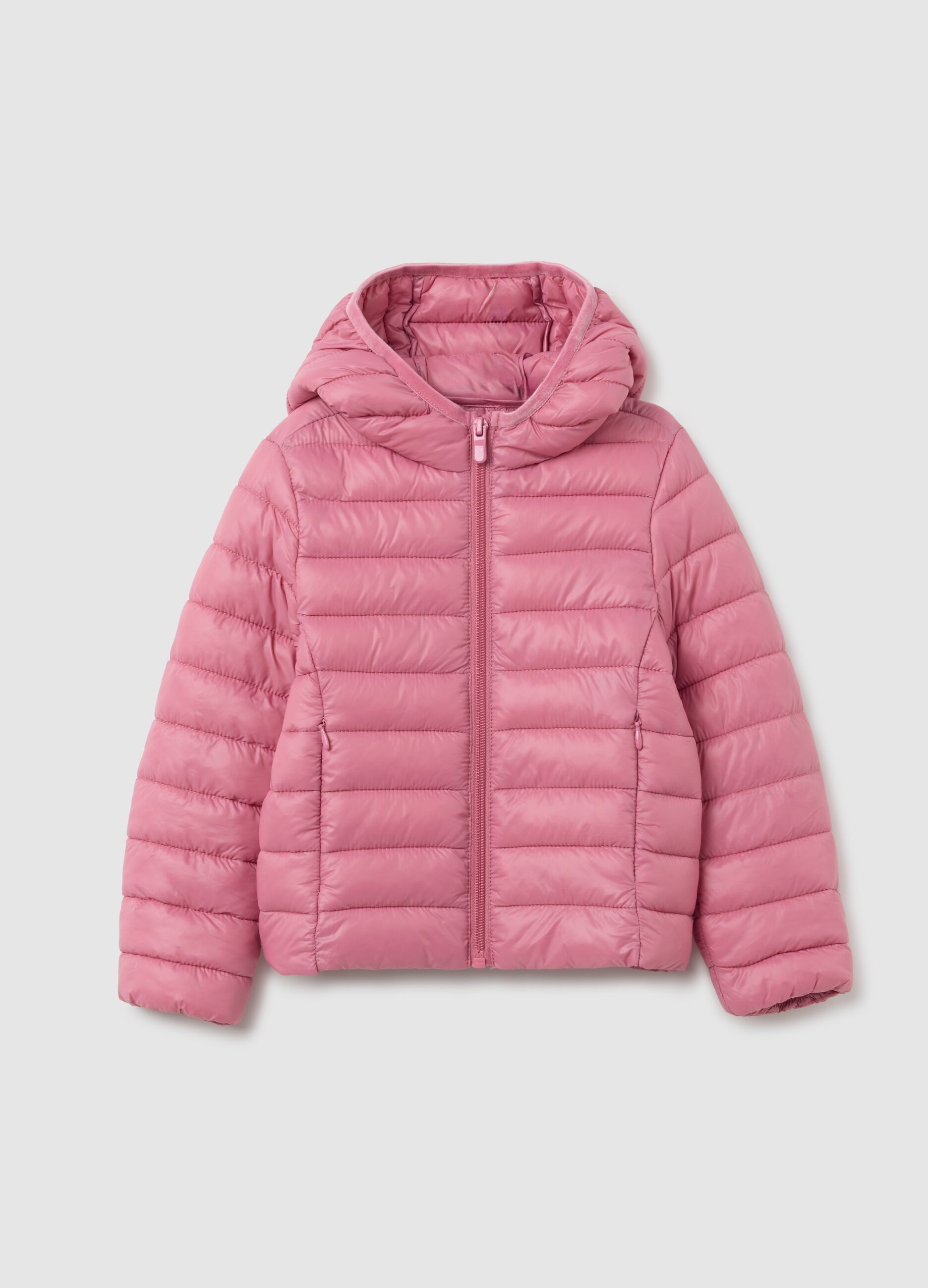 Giacca da bambina rosa imbottita regular fit