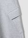 Grey pure cotton wide-leg trousers with cargo pockets_2