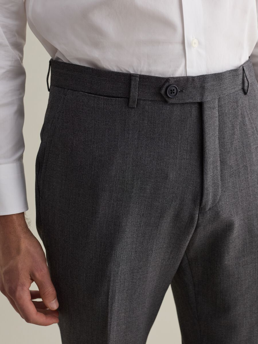 Pantalone easy fit melange_5